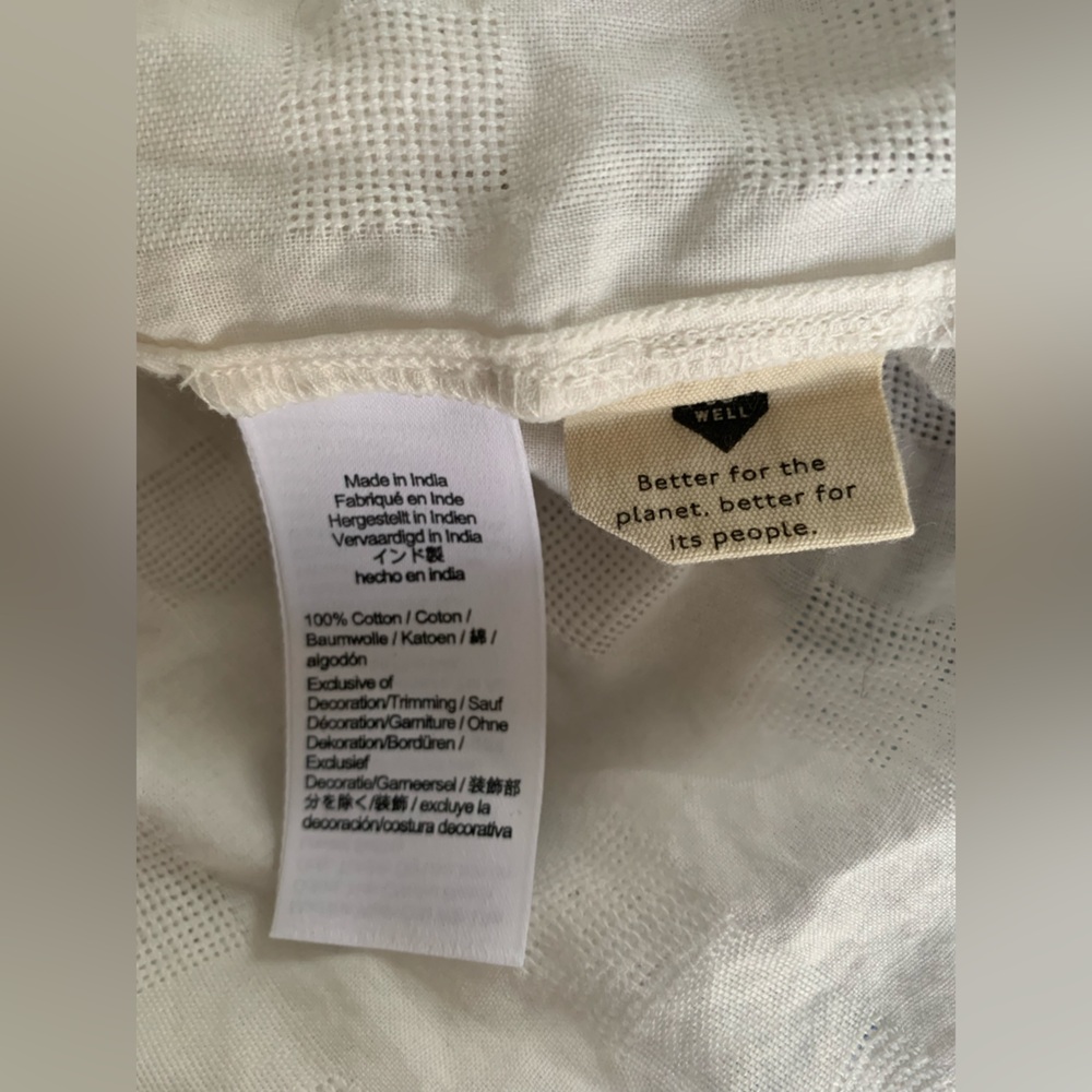 Madewell White Tiered Smocked Mini Skirt - Picture 7 of 8